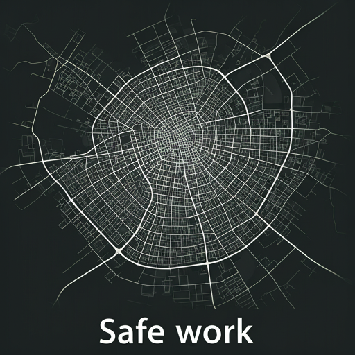 Dark premium city map