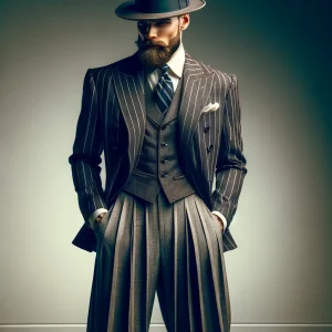A gnet with a reet pleat and zoot suit.