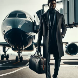 A gentleman off his flight.